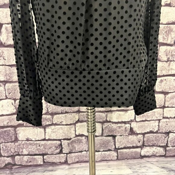 White House Black Market Silk Blouse Size 6 - Picture 3 of 9